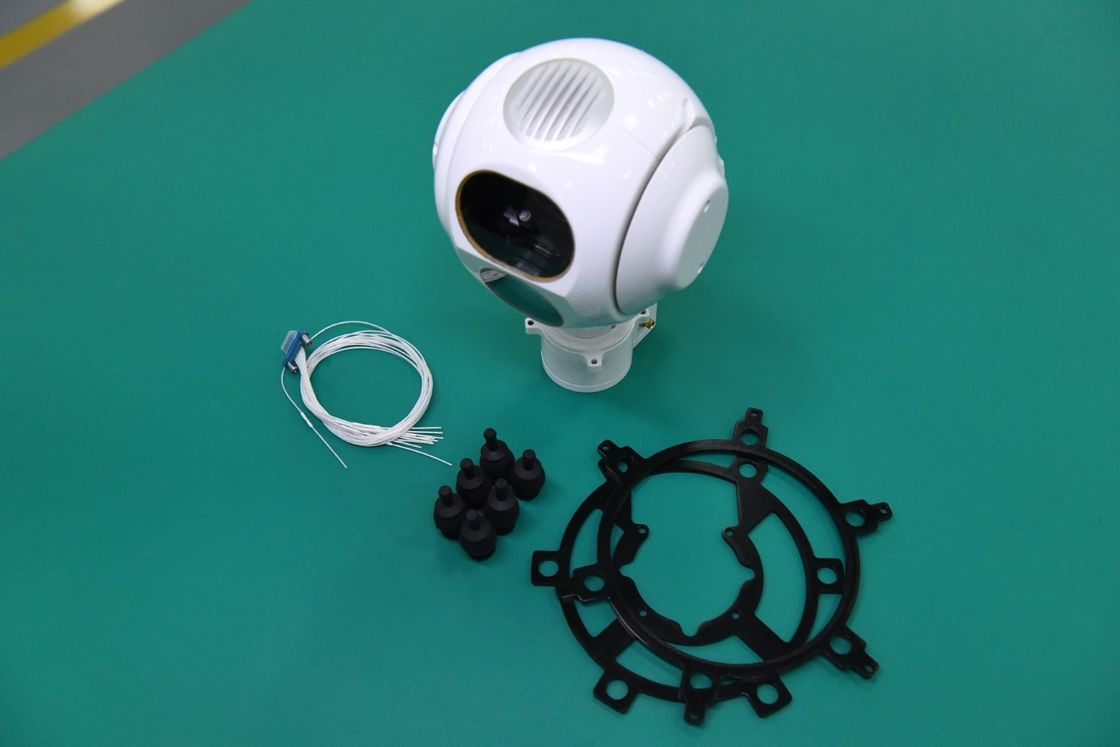 Drie Aseo Sensor en UAV van de Laserafstandsmeter Elektro Optische Gimbal Camera 12V