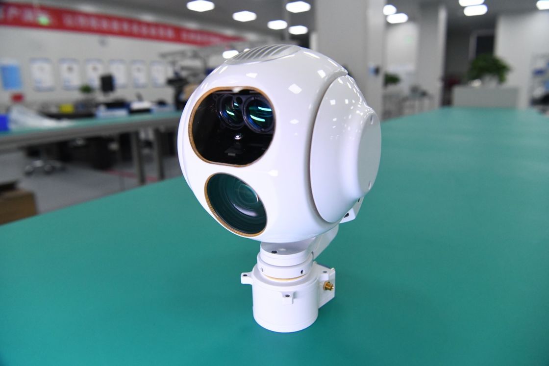 Drie Aseo Sensor en UAV van de Laserafstandsmeter Elektro Optische Gimbal Camera 12V