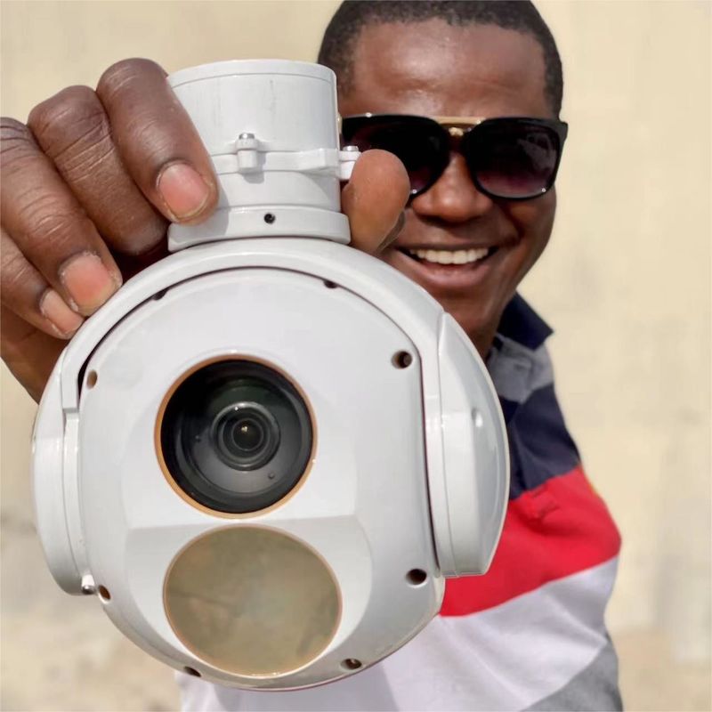 Elektro-optische UAV 30X Zoom EO 640x512 IR thermische camera met Ethernet-video-uitgang TS120BT-04